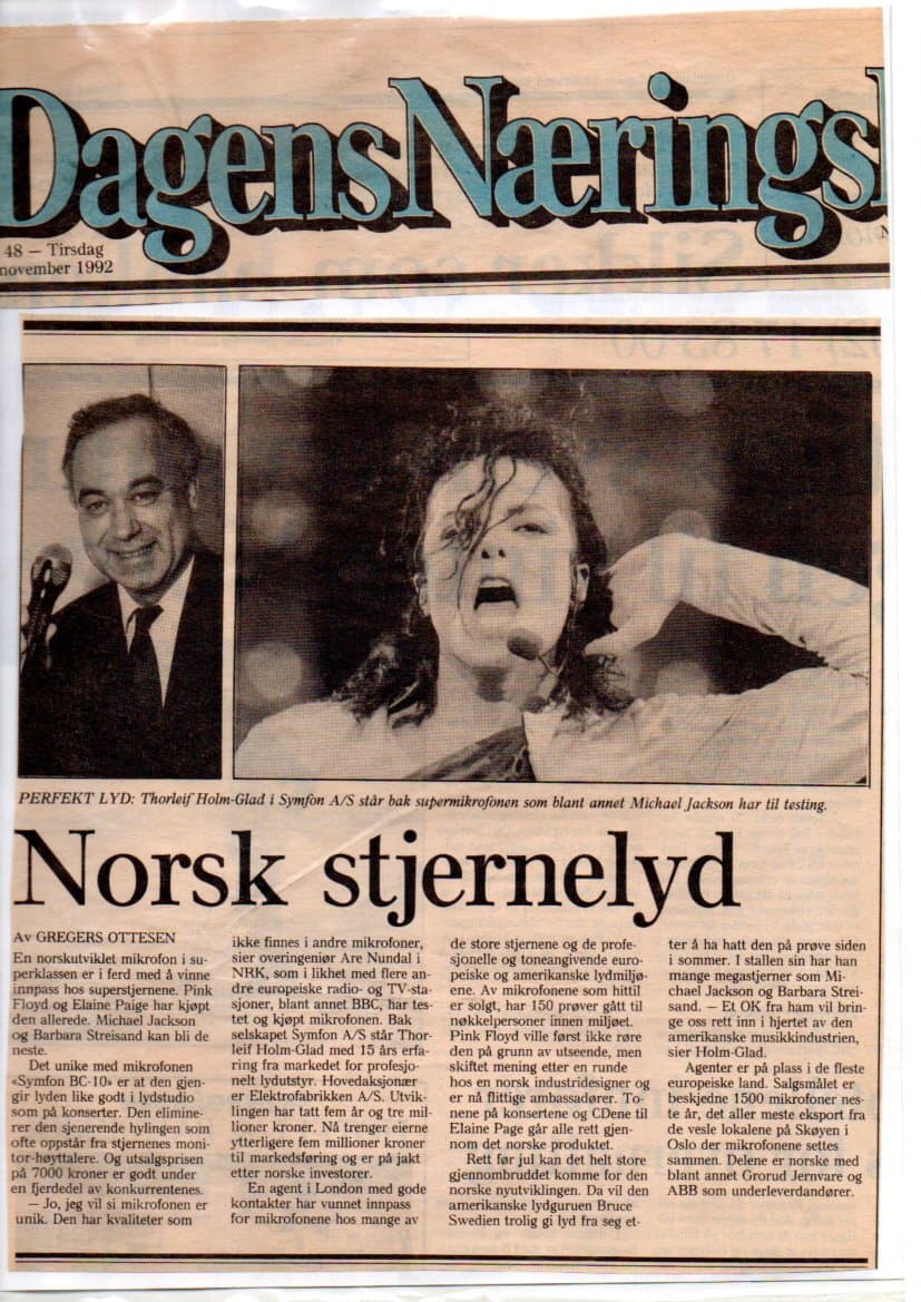 Symfon newspaper article